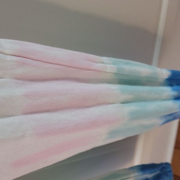 NWT Splendid Sunrise Cropped Lounge Pants Tie  Dip Dye Dipped Jogging Jo… - Picture 4 of 12